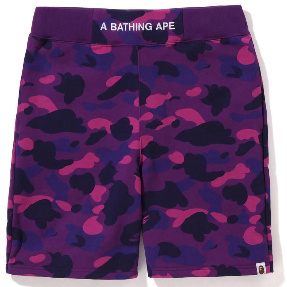 BAPE Color Camo Sweat Shorts (SS22) Purple Men's - SS22 - US