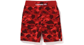 BAPE Color Camo Sweat Shorts (SS22) Red