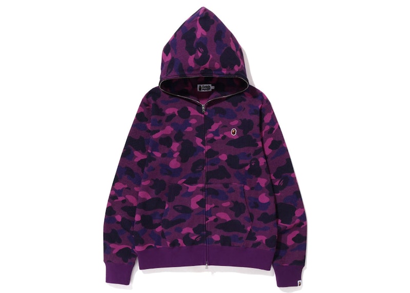 Purple bape 2025 zip up