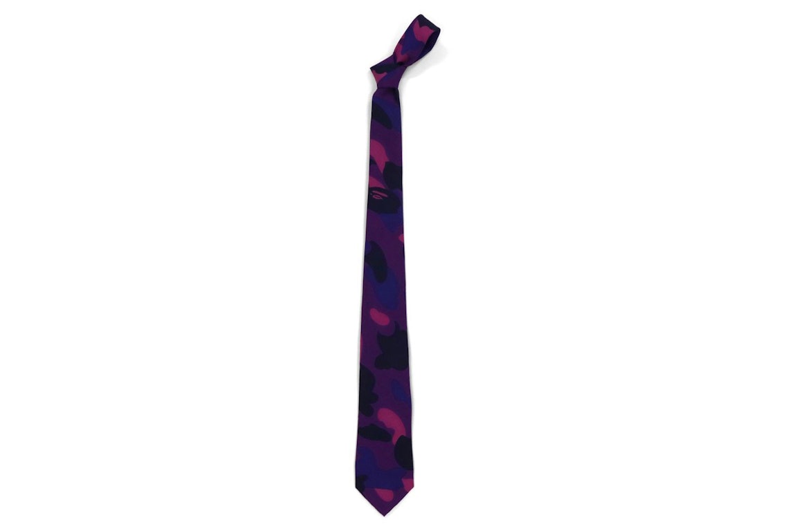 Pre-owned Bape Color Camo Tie Purple