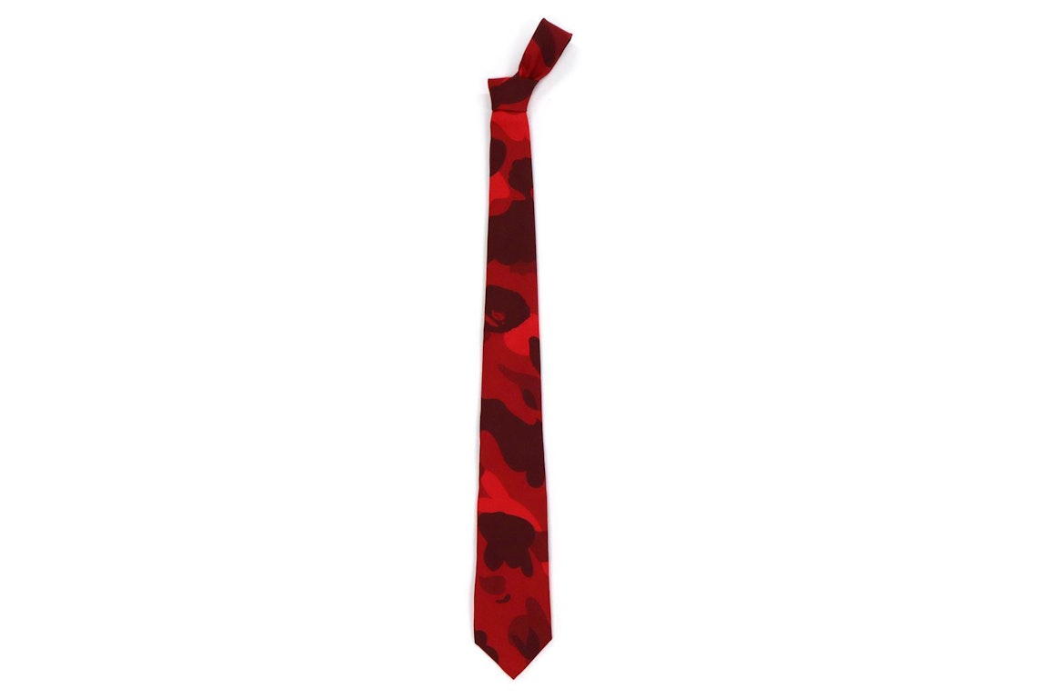 Pre-owned Bape Color Camo Tie Red