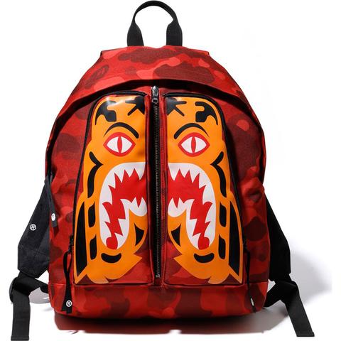 BAPE Color Camo Tiger Day Pack Red