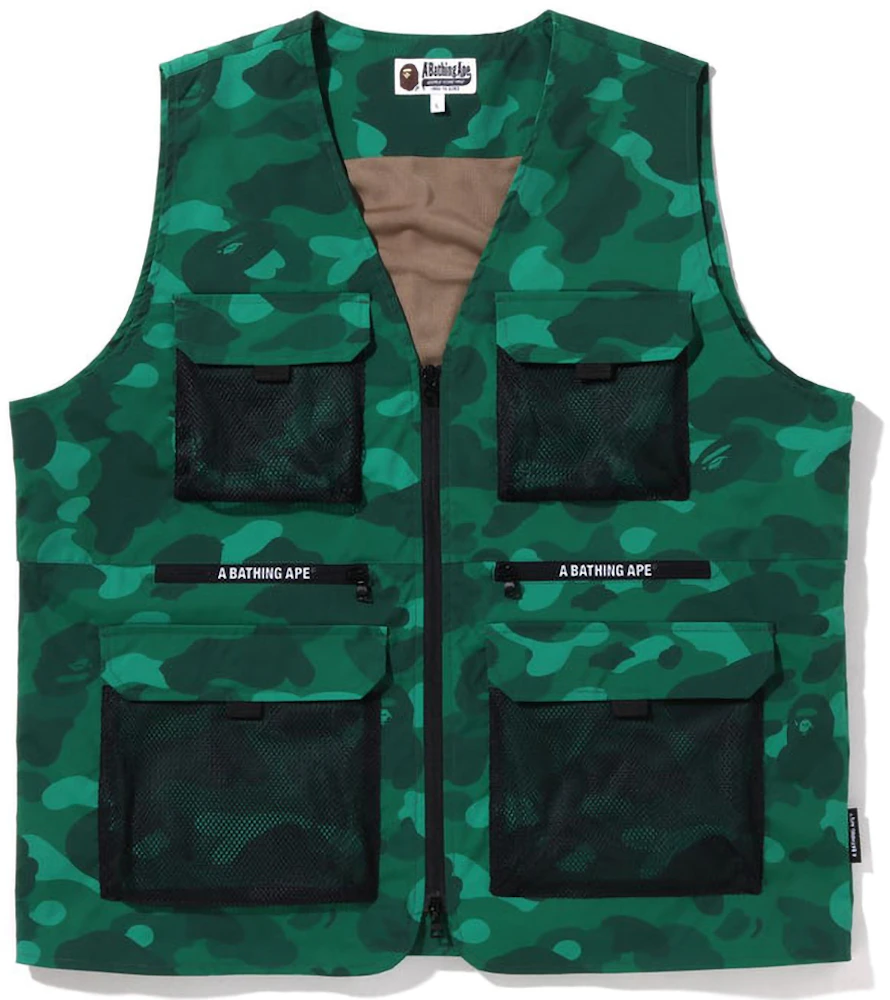 BAPE Color Camo Vest (SS22) Green Men's - SS22 - US