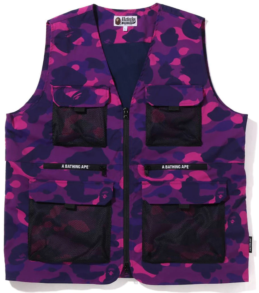 BAPE Color Camo Vest (SS22) Purple Men's - SS22 - US