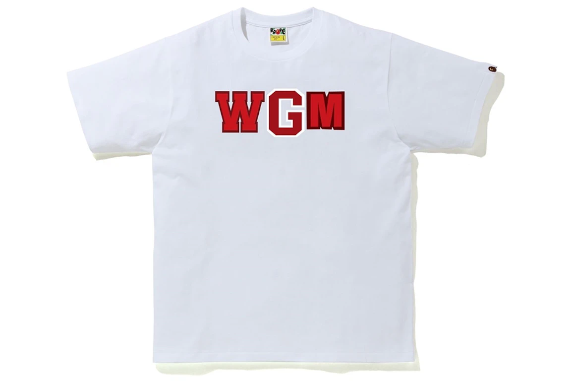 BAPE Color Camo WGM Milo Shark Tee White/Red