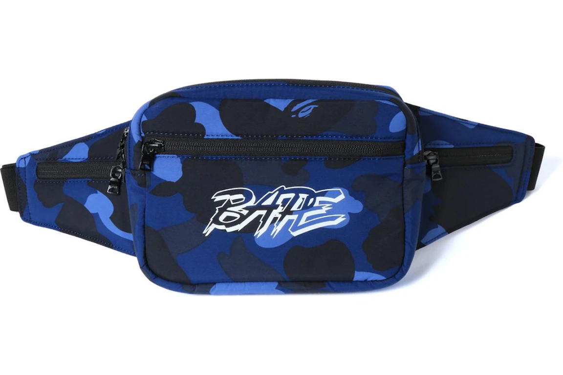 BAPE Color Camo Waist Bag Blue