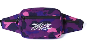 BAPE Color Camo Waist Bag Purple