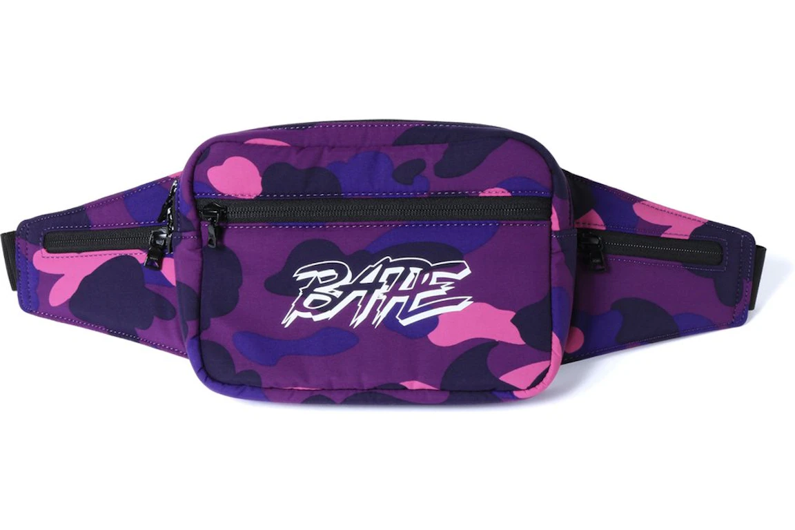 BAPE Color Camo Waist Bag Purple