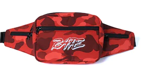BAPE Color Camo Waist Bag Red