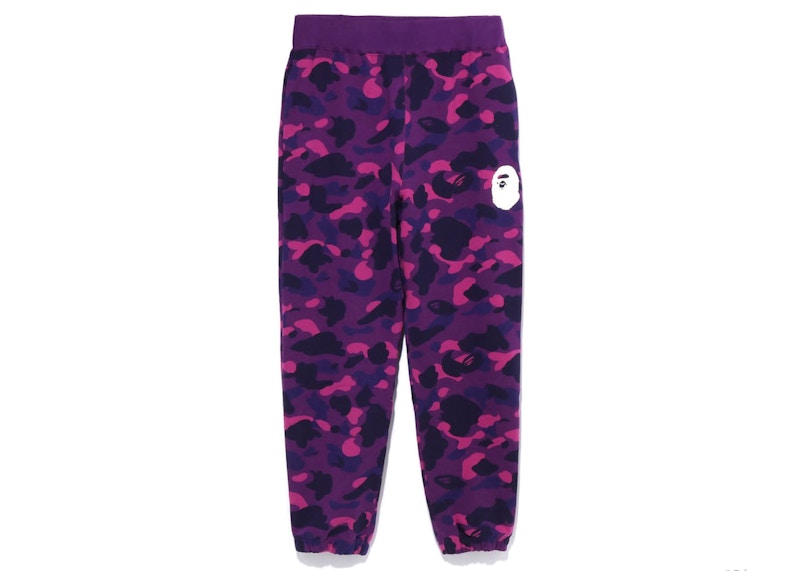 BAPE Color Camo Wide Fit Sweat Pants Purple Men's - SS23 - US