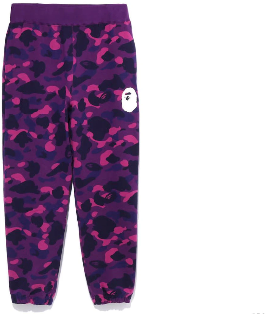 BAPE Color Camo Wide Fit Sweat Pants Purple Men's - SS23 - US