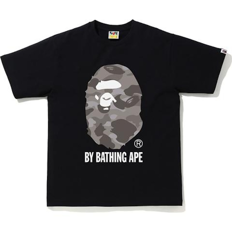 BAPE Color Camuflaje by A Bathing Ape Tee Negro Gris Hombre SS21 MX