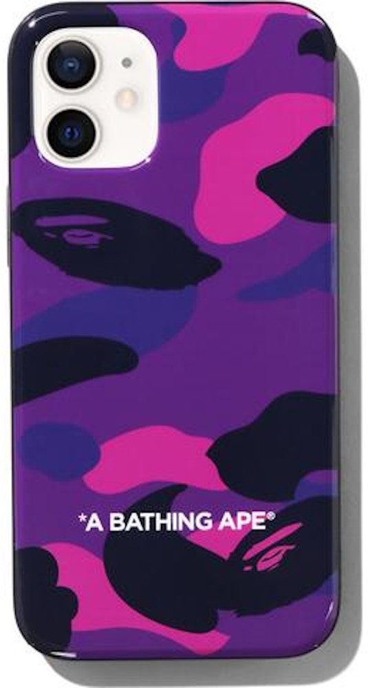 Bape Color Camo Iphone 12 Mini Case Purple Ss21 Bape Color Camo Iphone 12 Mini Case Purple Ss21