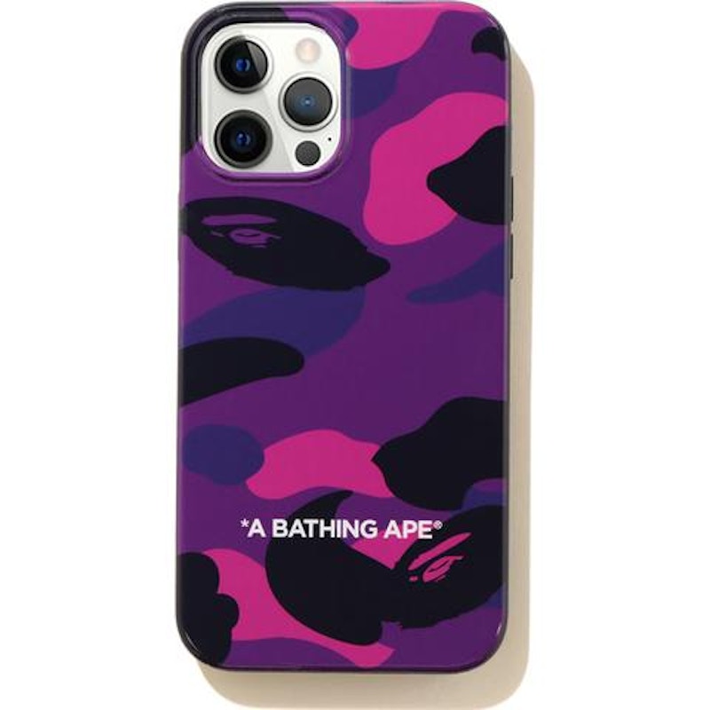 BAPE Color Camo iPhone 12 Pro Max Case Purple