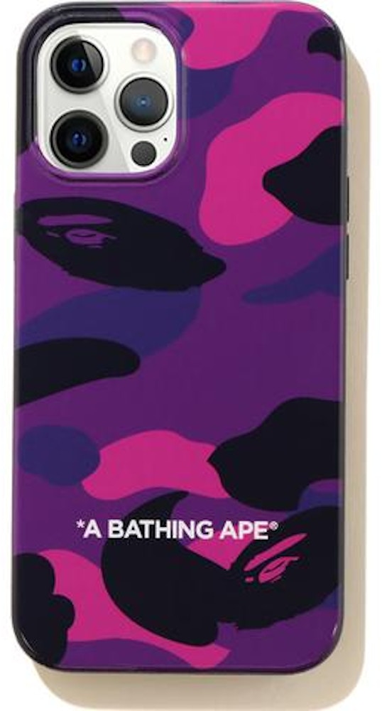 Bape Color Camo Iphone 12 Pro Max Case Purple Ss21