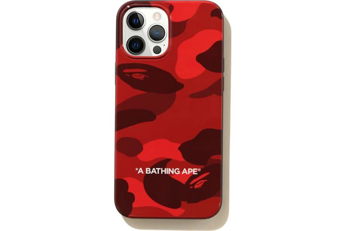 BAPE Color Camo iPhone 12 Pro Max Case Red