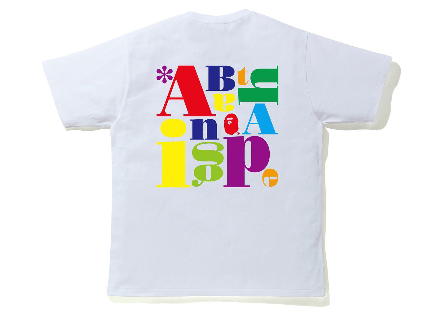 BAPE Colorful A Bathing Ape Logo Tee White Men's - FW21 - US