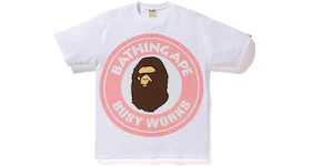 BAPE Colorful Pigment Busy Works Tee White/Pink
