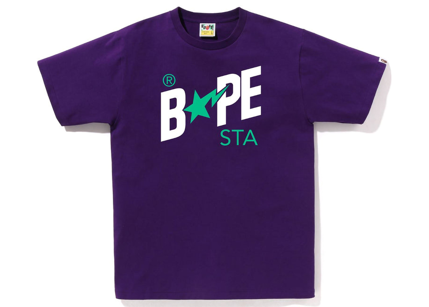 BAPE Broken College Tee (SS23) Purple