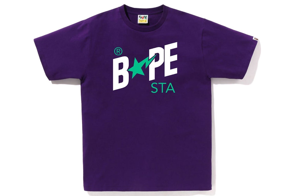 Pre-owned Bape Colors  Sta Logo Tee (ss23) Purple
