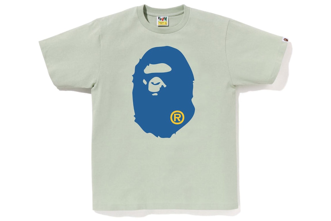 Click to view more detailed imagery on our partner's website Pre-owned Bape Colors Big Ape Head Tee (ss23) Green