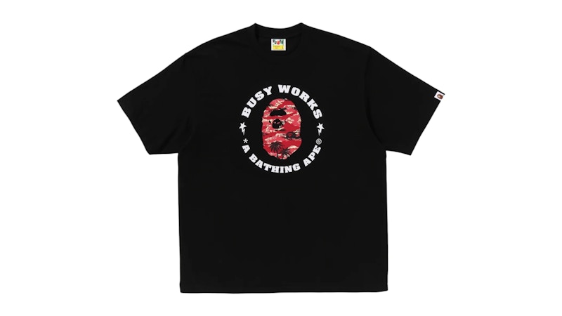 BAPE Colors Busy Works Sta Tee Tee Black