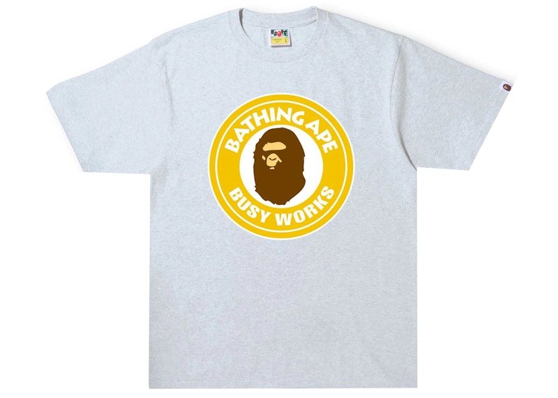 BAPE Colors Busy Works Tee Gray 男士- SS22 - TW