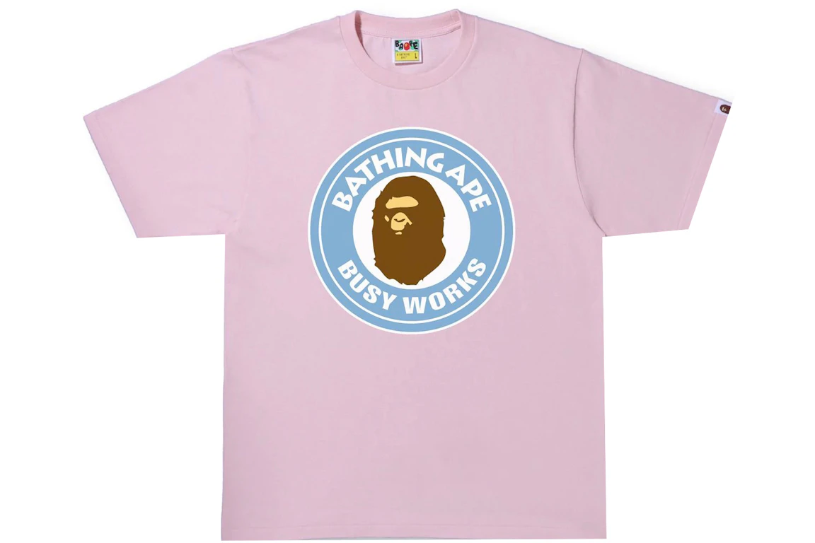 BAPE Colors Busy Works Tee Pink
