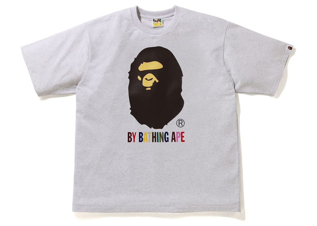 Pre-owned Bape Colors By Bathing Ape Relaxed Fit Tee Gray