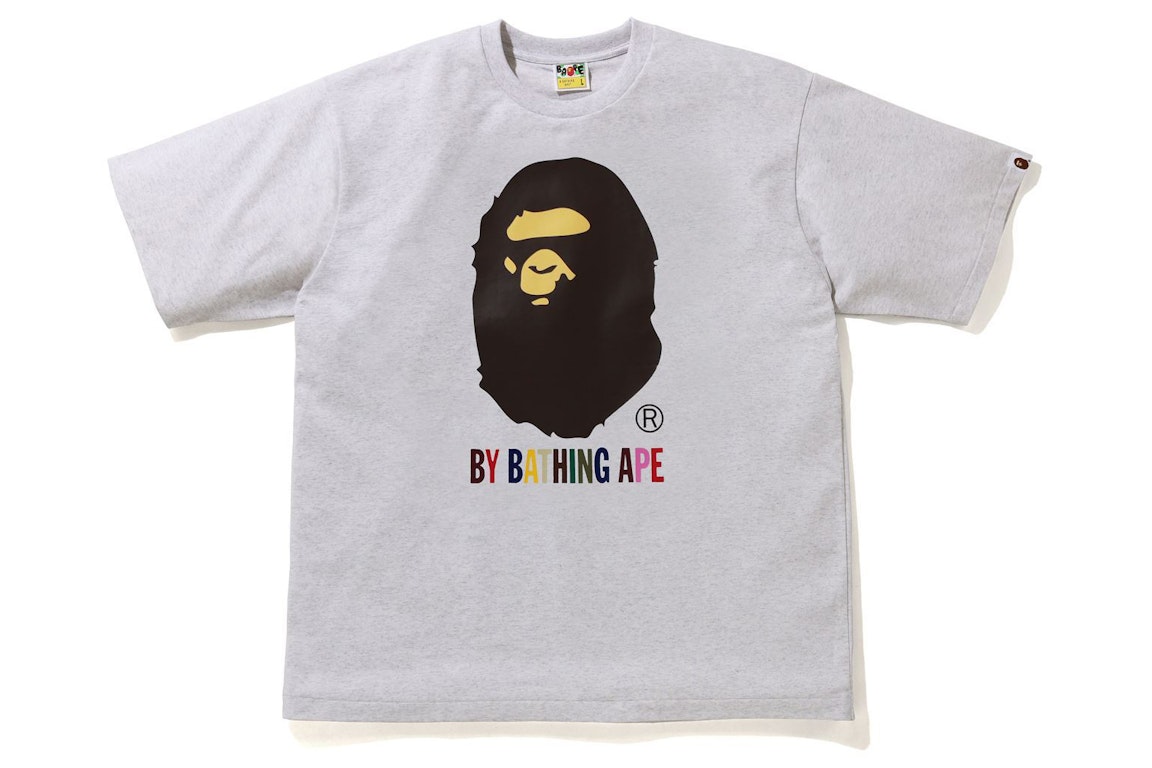 Pre-owned Bape Colors By Bathing Ape Relaxed Fit Tee Gray