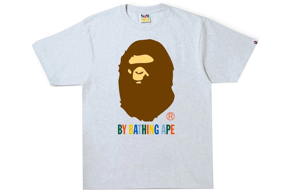 Pre-owned Bape Colors By Bathing Ape Tee Gray