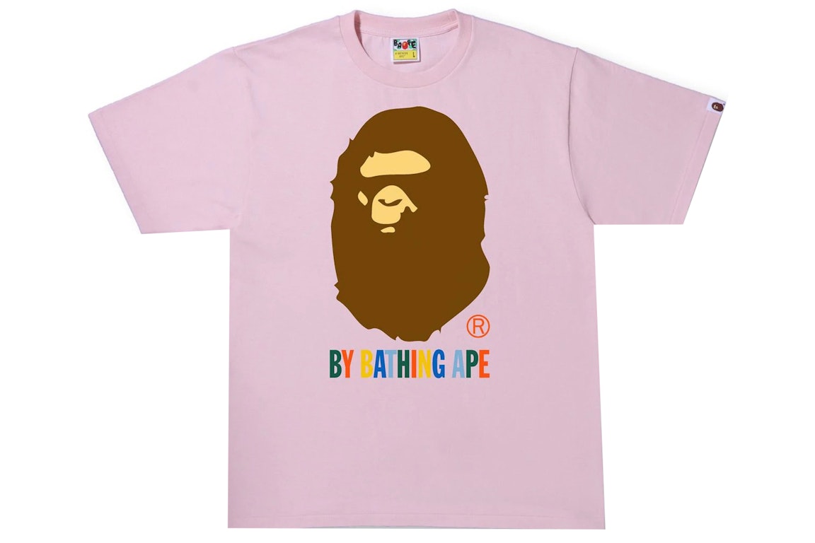 Pre-owned Bape Colors By Bathing Ape Tee Pink