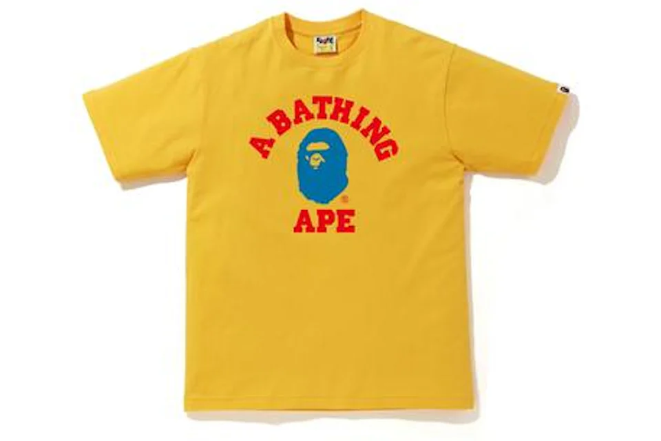 BAPE Colors College T-Shirt Yellow/Blue