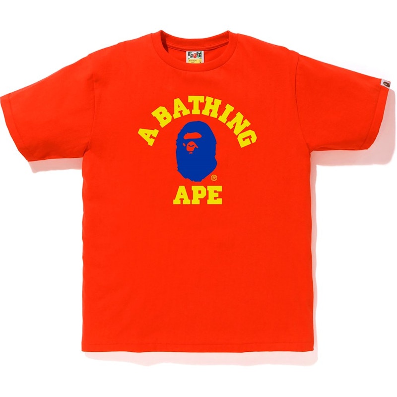 BAPE Colors College Tee (FW19) Red