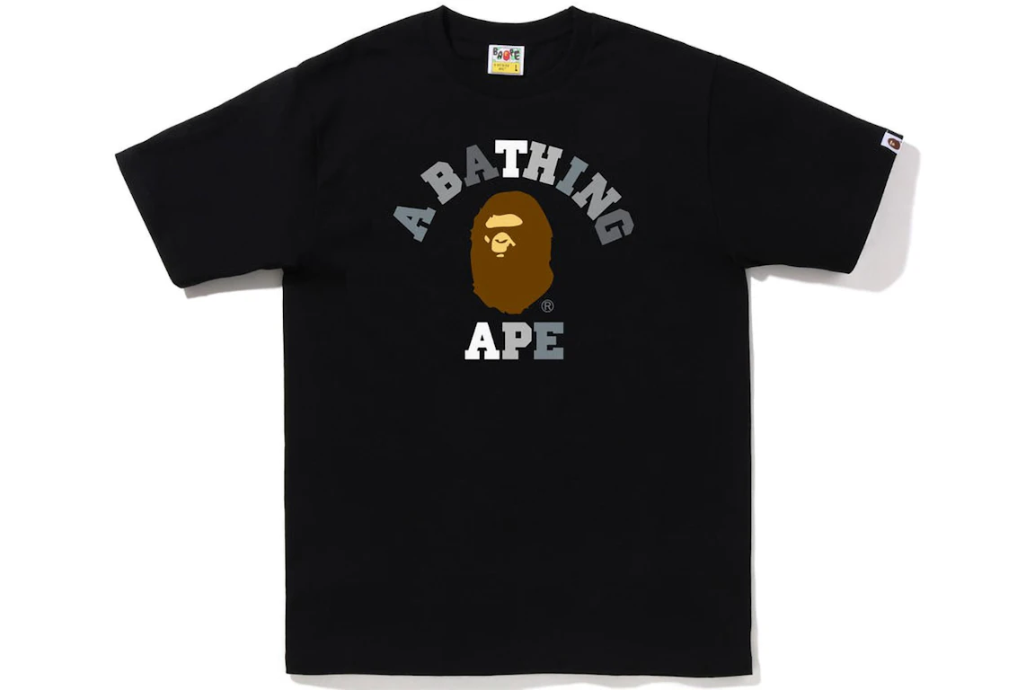 BAPE Colors College Tee (FW22) Black Black
