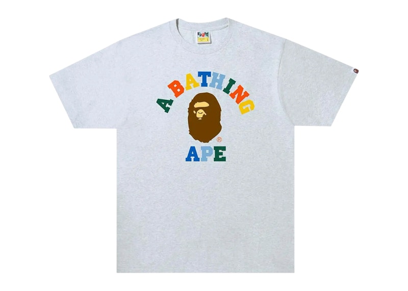BAPE Colors College T-Shirt Grau