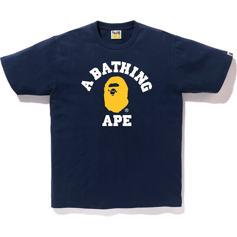 BAPE Colors College Tee (SS19) Navy