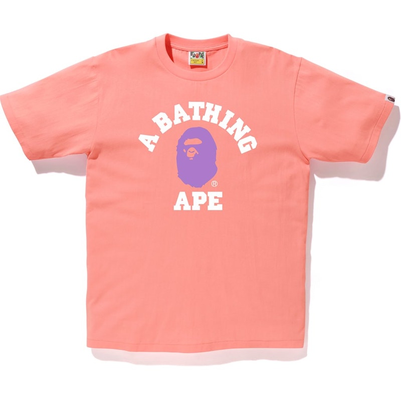 BAPE Colors College Tee (SS19) Pink