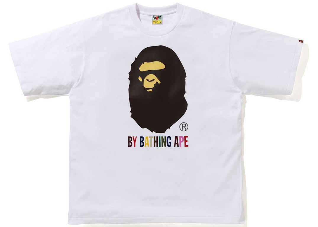 Pre-owned Bape Colors Relaxed Fit Tee White