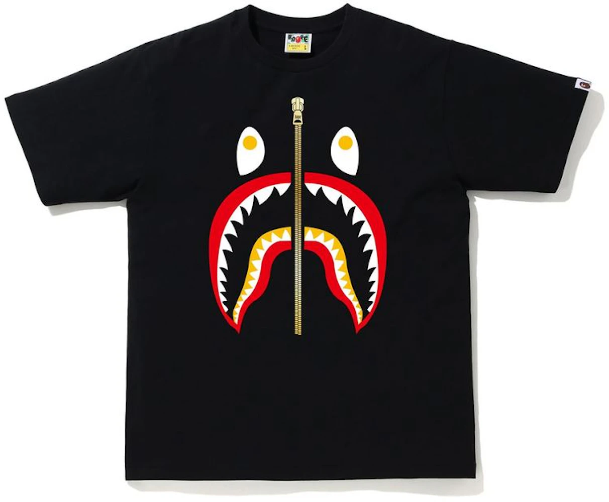 BAPE Colors Shark T-Shirt Black/Red Men's - SS20 - US