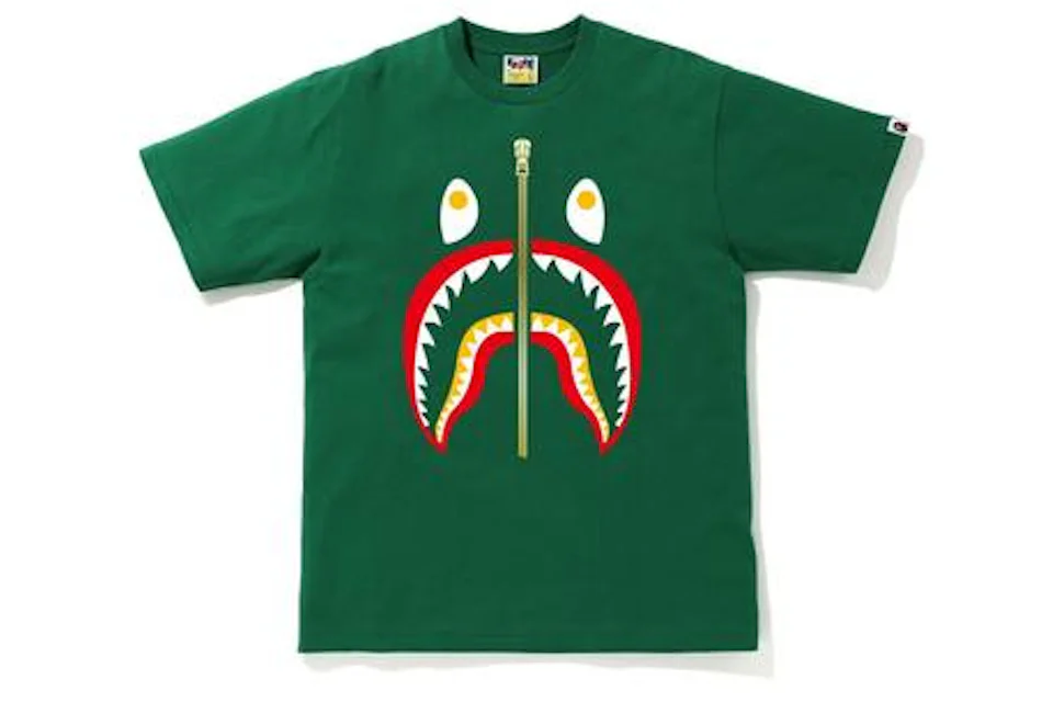 Bape shark t shirt logo Clearance