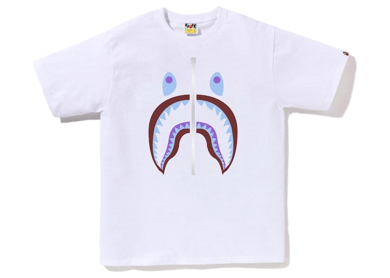 Camiseta Shark de BAPE Colors (SS23) Blanco