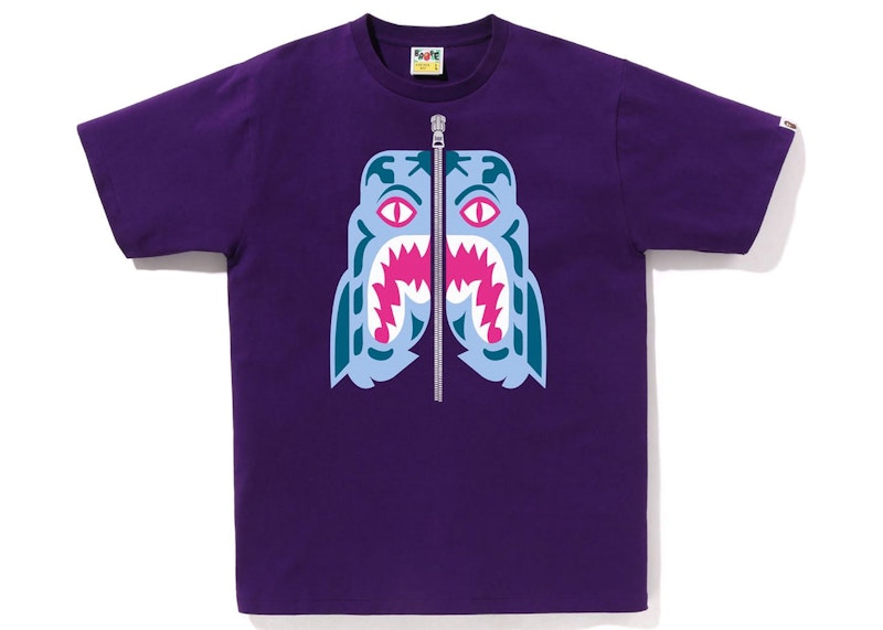 Bape shirt blue store and purple