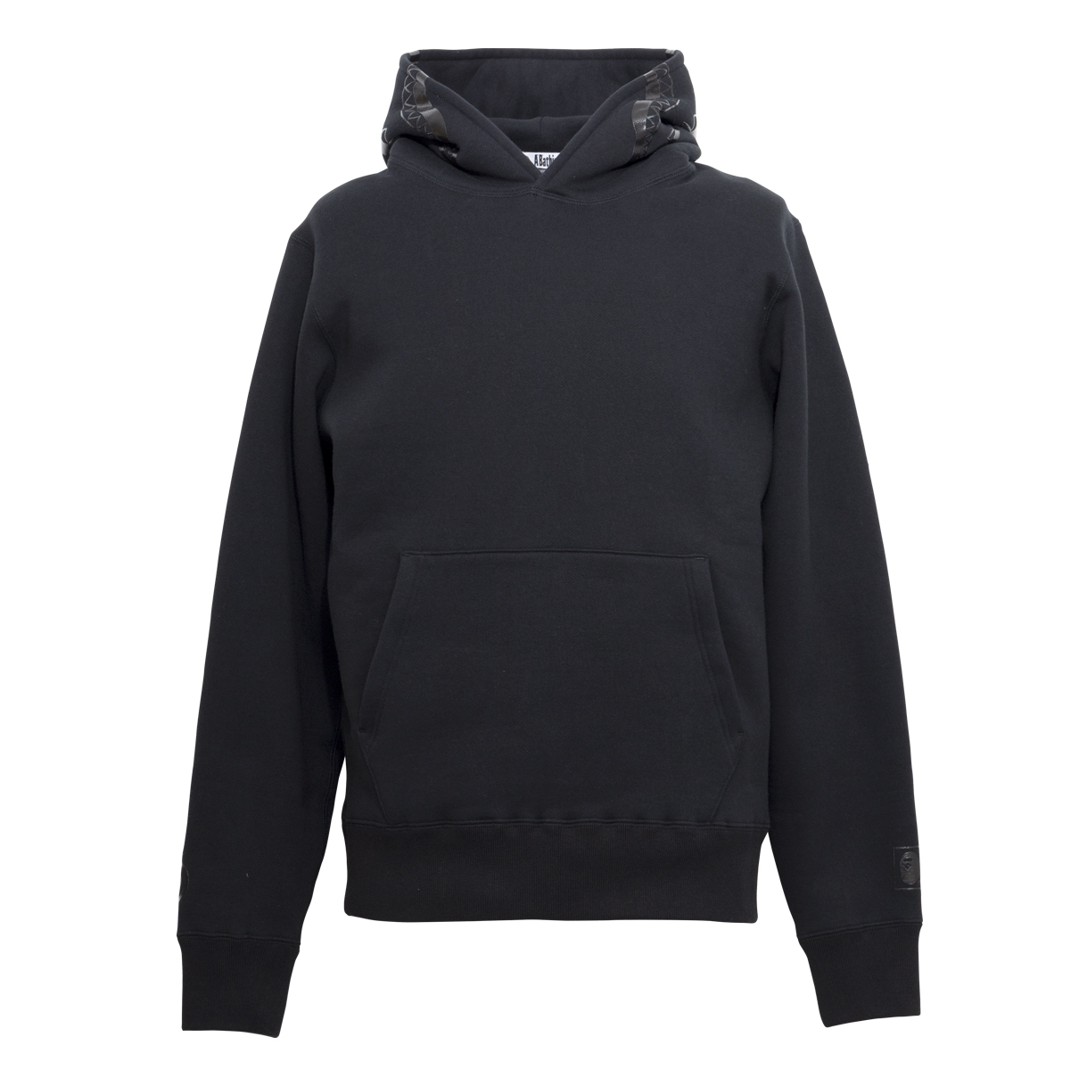 BAPE Comme des Garcons Black Market Shark Pullover Hoodie Black