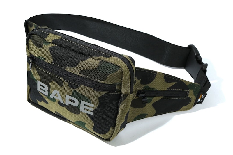 BAPE Cordura 1st Camo Waist Bag Green - SS20 - US