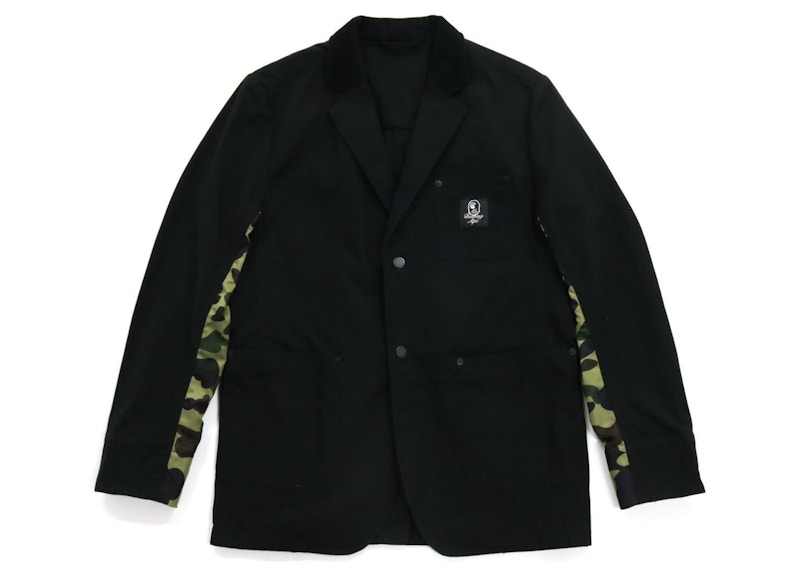 Pre-owned Bape Men's  Cotton Duck Tailored Jacket In Black