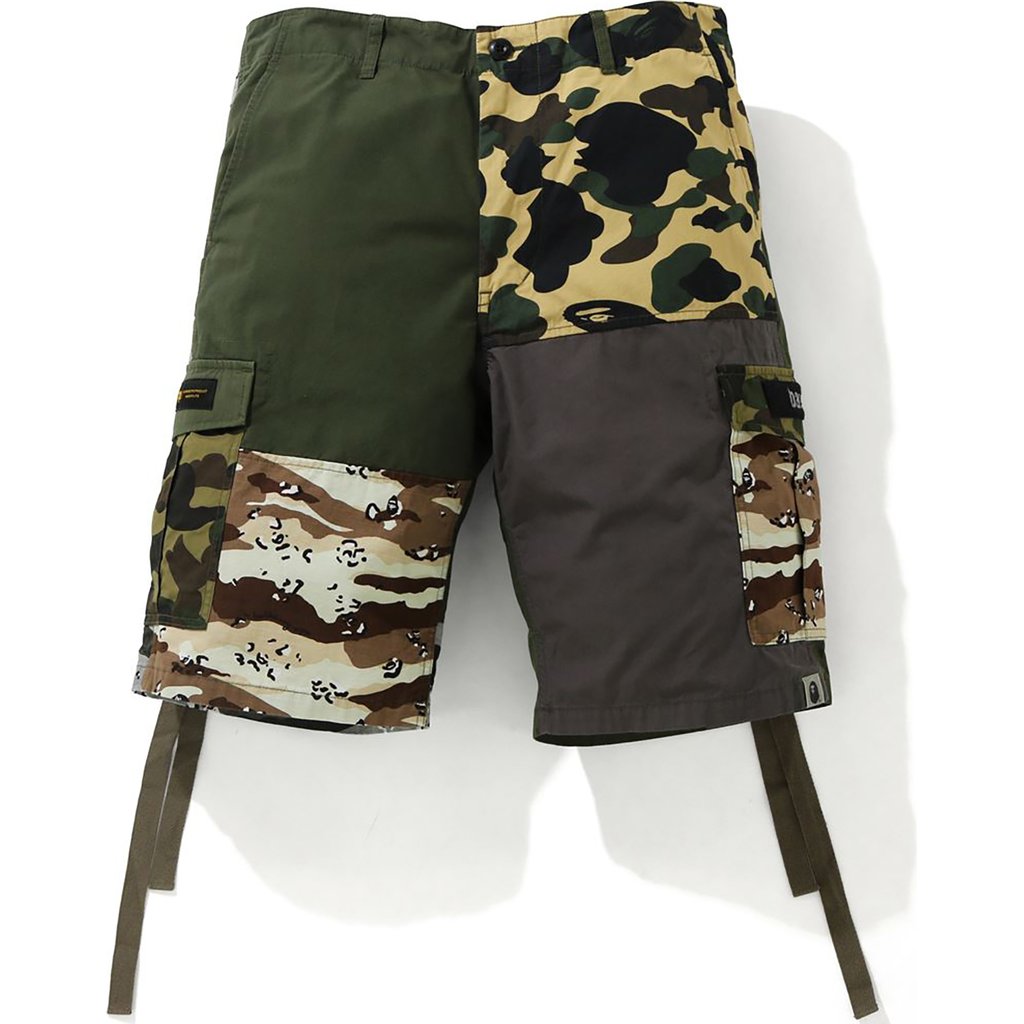 BAPE Crazy Camo 6 Pocket Wide Shorts Multi Men's - SS21 - US