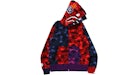 BAPE Crazy Shark Wide Fit Full Zip Double Hoodie Multi