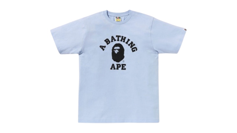 BAPE Crystal Stone Eye College tee Sky Blue Men's - SS26 - US