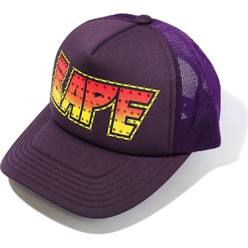 BAPE Crystal Stone Mesh Cap Purple Men's - SS21 - US